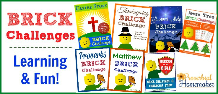 Bible Brick challenges and extra fun activities for a fun and engaging way to learn!