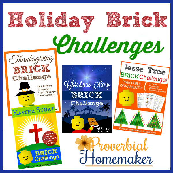 Lego Challenges for Christmas, Thanksgiving, and Easter