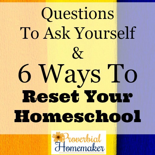 These ideas to reset your homeschool are so good! Great ways to change things up and save the rest of the year. 