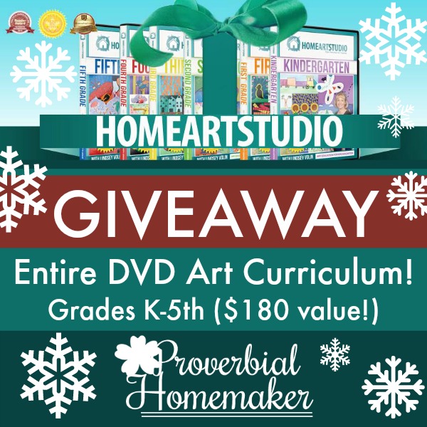 Win a full DVD art curriculum for grades K - 5th!