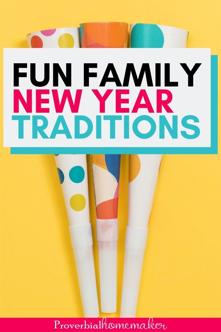 Looking for some family friendly New Year's Eve traditions? You'll love this list of ideas!