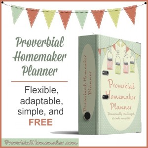 This is the BEST planner! It's a flexible, adaptable, and simple homemaking planner that's designed just for you and is totally free!