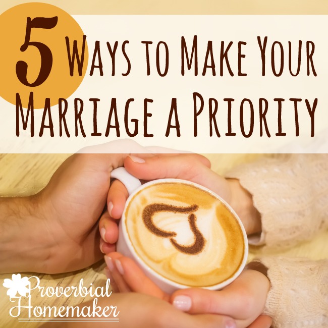 Great tips! I've been wanting to focus more on making my marriage a priority.