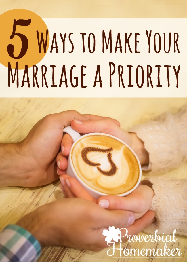 Great tips! I've been wanting to focus more on making my marriage a priority.