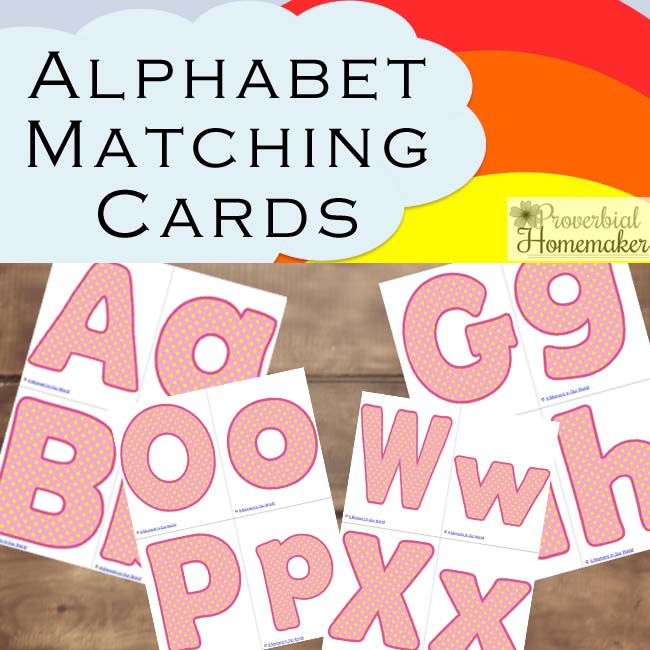 Alphabet Matching Cards 1