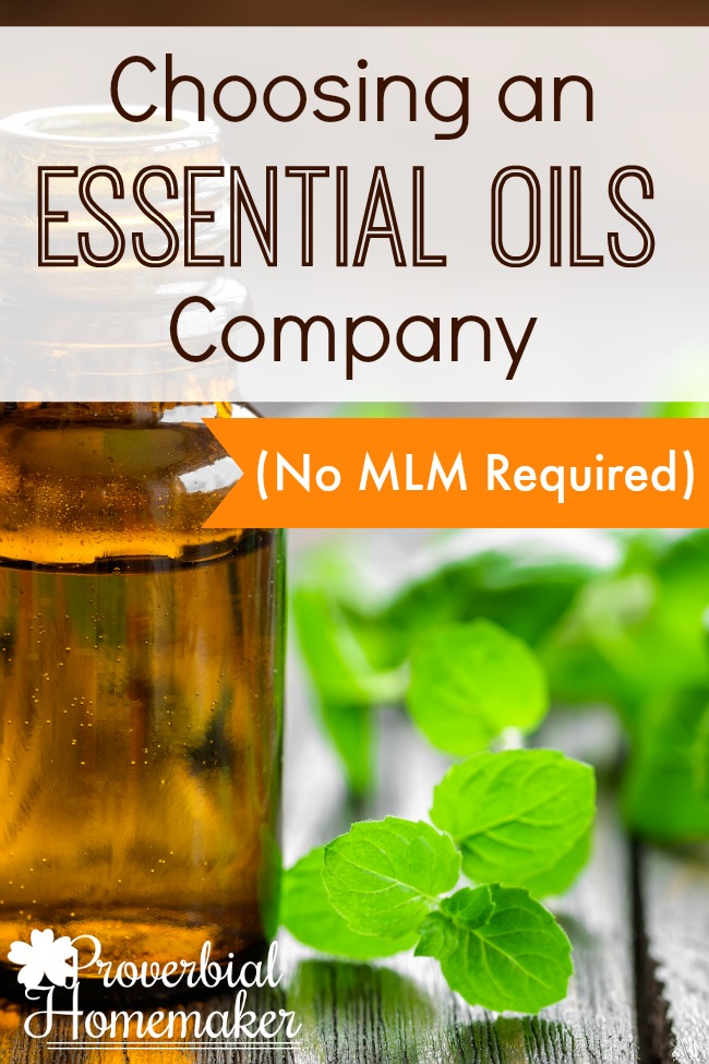 Choosing an Essential Oils Company (No MLM Required)