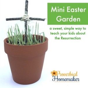 Such a fun twist on this idea! Teach your kids about the resurrection story with these mini Easter gardens!