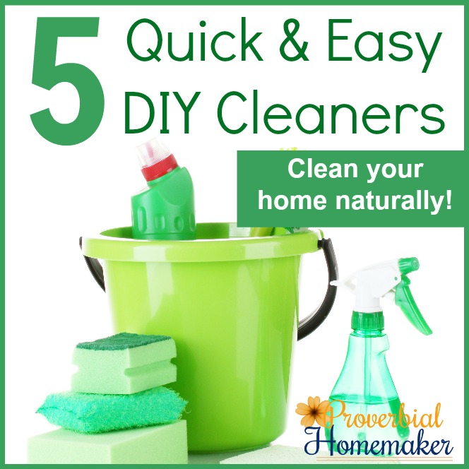 Love these 5 tried and true DIY cleaner recipes for natural household cleaning!