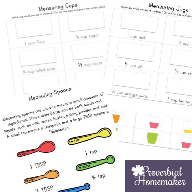 Kids In the Kitchen learning measurements