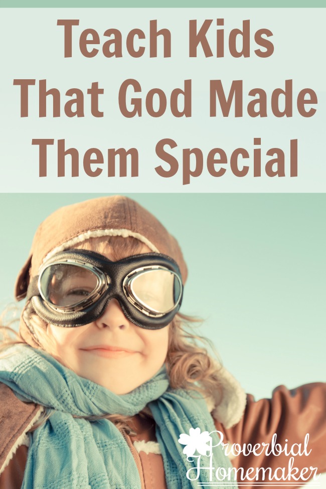 Great resources and simple activities to teach kids God made them special!