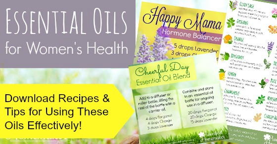 Essential Oils for Women's Health - great tips and recipes!