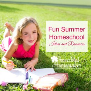 Use these fun summer homeschool ideas to make school exciting all year! Whether you homeschool year-round or not, you can use the change of pace during summer to try out some new resources and activities with your kids.