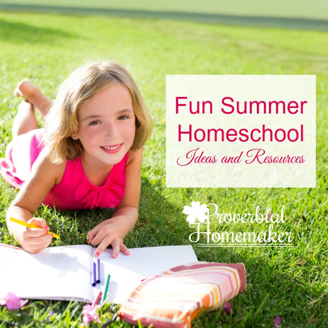 Use these fun summer homeschool ideas to make school exciting all year! Whether you homeschool year-round or not, you can use the change of pace during summer to try out some new resources and activities with your kids. 