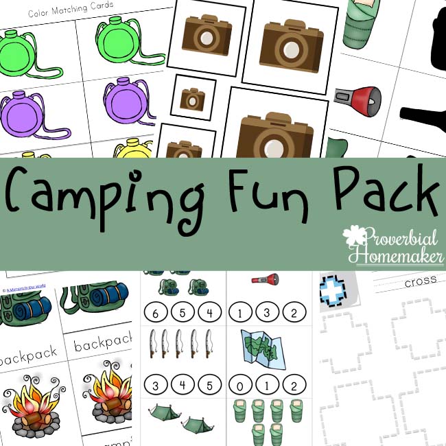 Camping printable pack