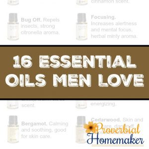 Love these ideas for essential oils for men! Great for DIY colognes, beard oils, diffusing, bug repellent, and general health and wellness.