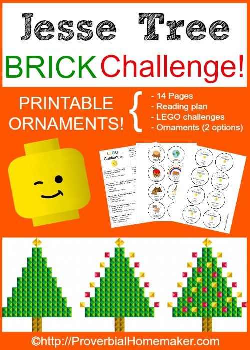 Jesse Tree BRICK Challenge - Using Legos to complete the Jesse Tree advent activity!