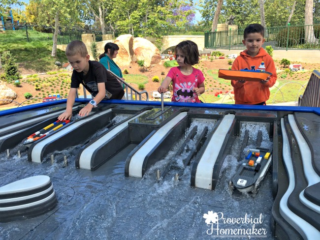 Boat races at Lego Land California (LEGOLAND for Multiple Ages)