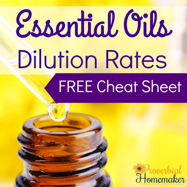 Find out how to dilute essential oils properly and download this FREE Cheat Sheet!