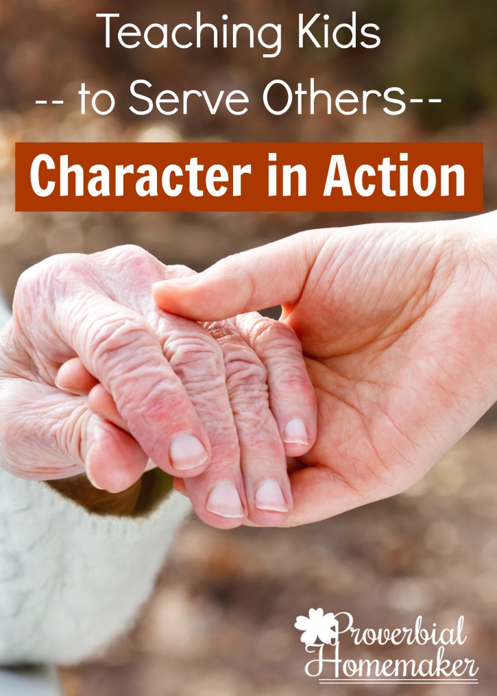 Teach your kids to serve others and put character in action! Love this resource for parents! Great for family devotions or homeschooling.