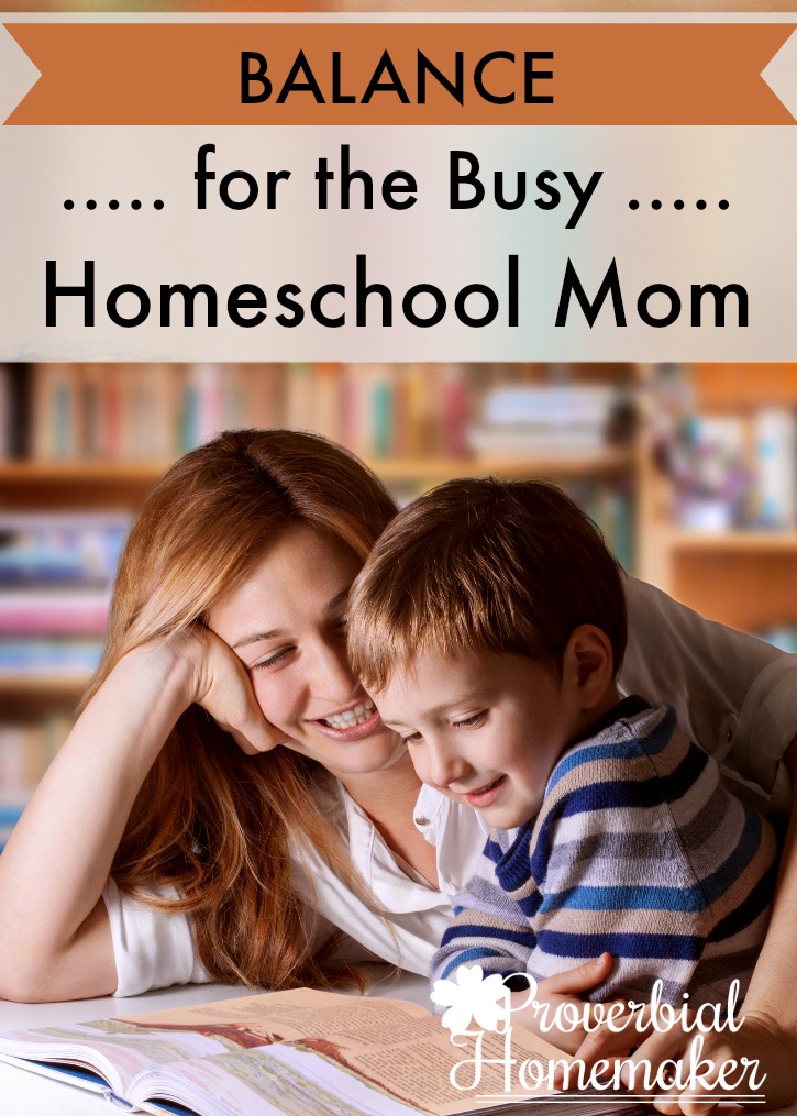 Hey, busy homeschool mom! Need to find some balance with your homemaking and homeschooling? 