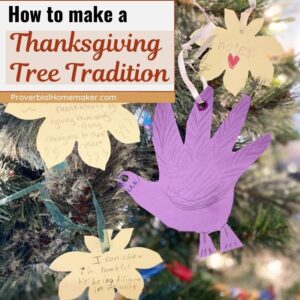 Family Thanksgiving Tree - a wonderful and simple Thanksgiving tradition! Get ideas for how to start your own this year.