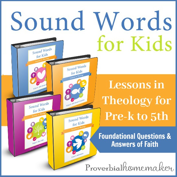 Teach your kids essential doctrine and theology with Sound Words for Kids curriculum!