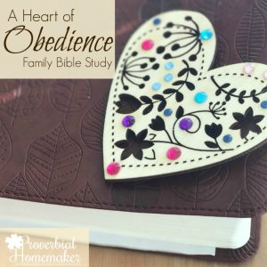 Teach your kids obedience with this 60+ page family Bible study!