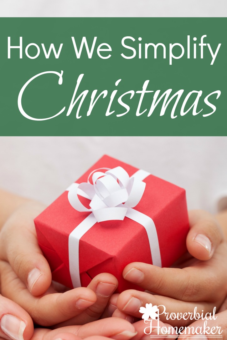 Want a more simplified Christmas? Everyone wants a simple Christmas and simple holiday season. Find out how we've learned to do that for our family. 