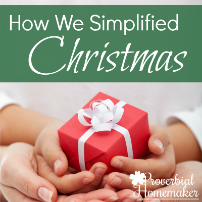 Want a more simplified Christmas? Everyone wants a simple Christmas and simple holiday season. Find out how we've learned to do that for our family.