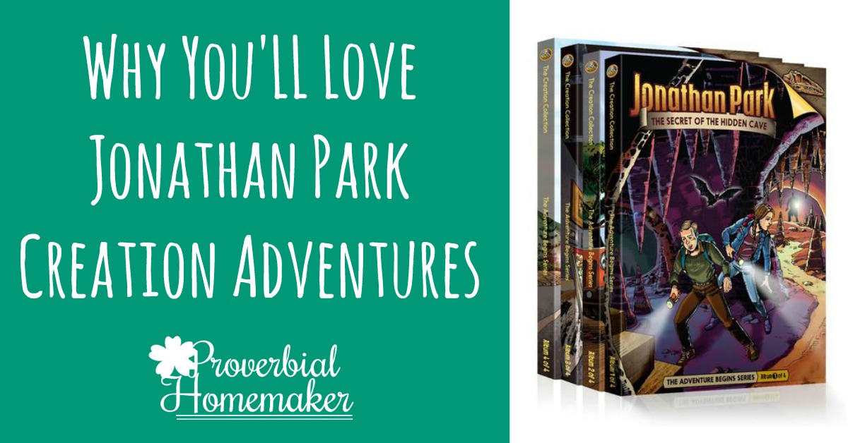 We LOVE the Jonathan Park Creation Adventures series! Perfect for long car rides, quiet time, and great educational value - plus it all points to the Creator!