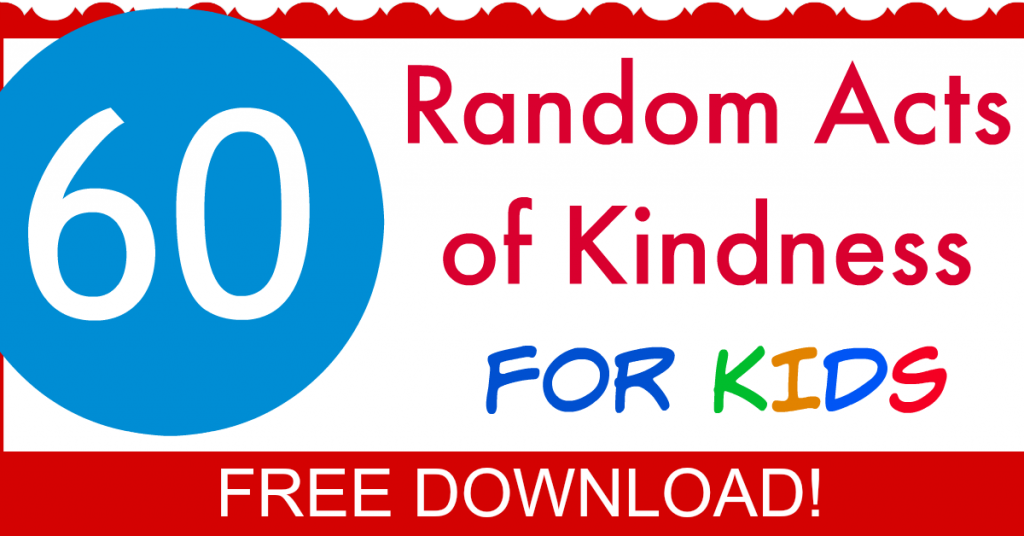 random acts of kindness examples for kids