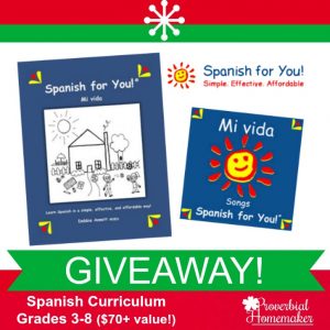 No need to know Spanish to teach it in your homeschool! Spanish for You! offers themed packages for home use.