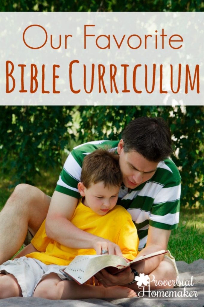 This is our favorite Bible curriculum that we also use as a family devotion and discipleship tool!