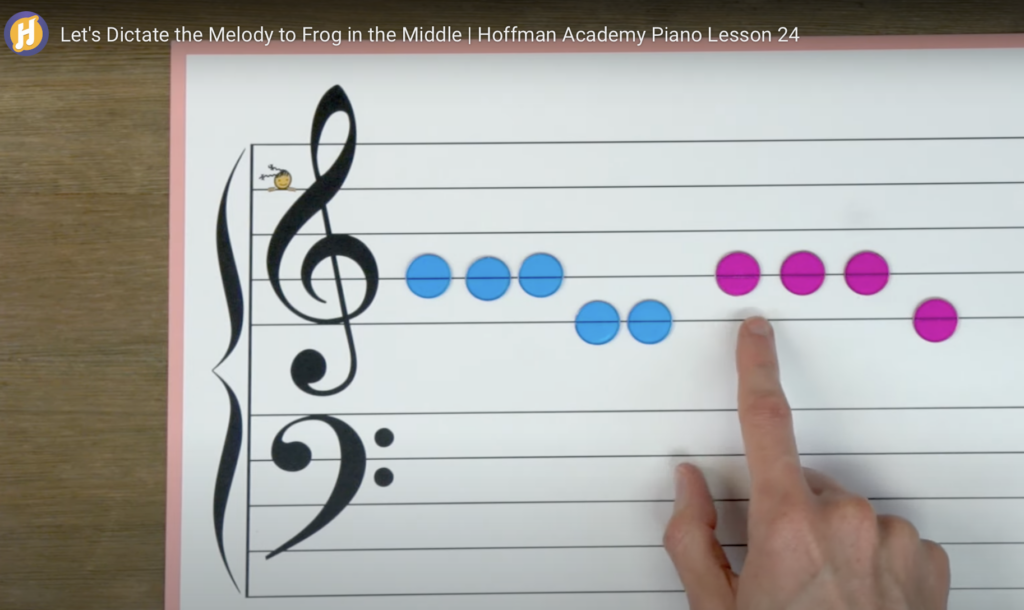 De pianolessen van de Hoffman Academy bevatten leuke en boeiende video's waarin liedjes, muziektheorie en meer worden geleerd!