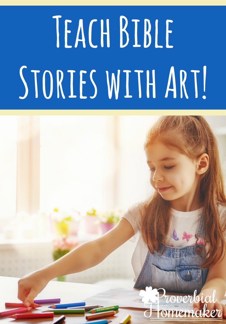 Teach Bible stories with art! I can't wait to try the Bible Stories set from See the Light! Kids get to see the stories explored in a fresh new way and do some fun art projects too. It even includes ideas for sharing the gospel!