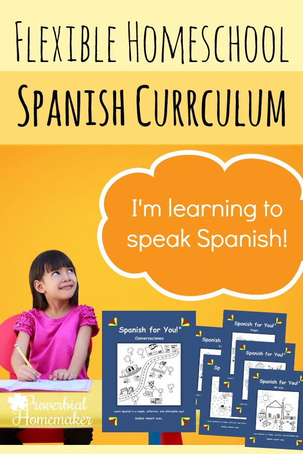 Spanish for You! Great flexible homeschool Spanish curriculum for grades 3 through high school! 