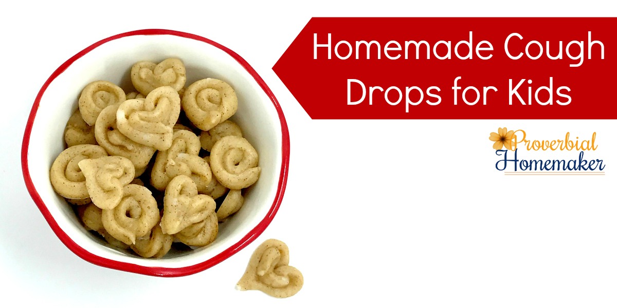 Homemade Cough Drops for Kids! LOVE this easy and natural recipe for helping sooth coughing and sore throat while giving a boost to the immune system! No ice cube trays required. :)