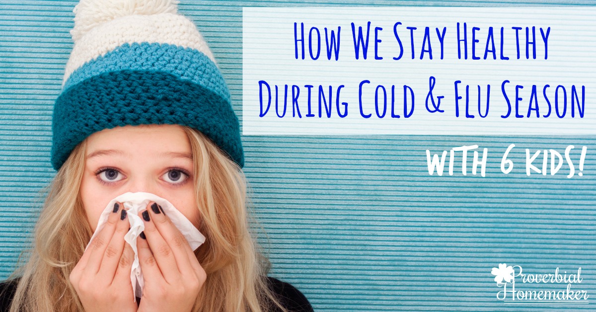 Stay healthy during cold and flu season with kids! This is a really helpful checklist that will get and keep your family healthy.