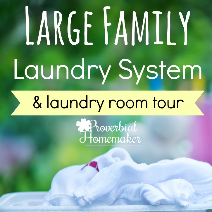 Love the bins! :) - Large Family Laundry System with a Laundry Room Tour