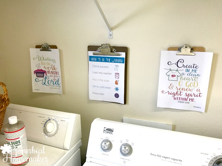 Laundry room organization - large family laundry system