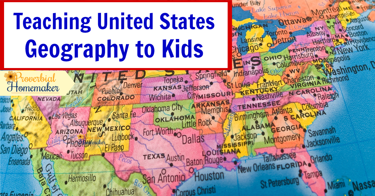 Teaching United States geography to kids with this simple approach to map work and great learning tools!