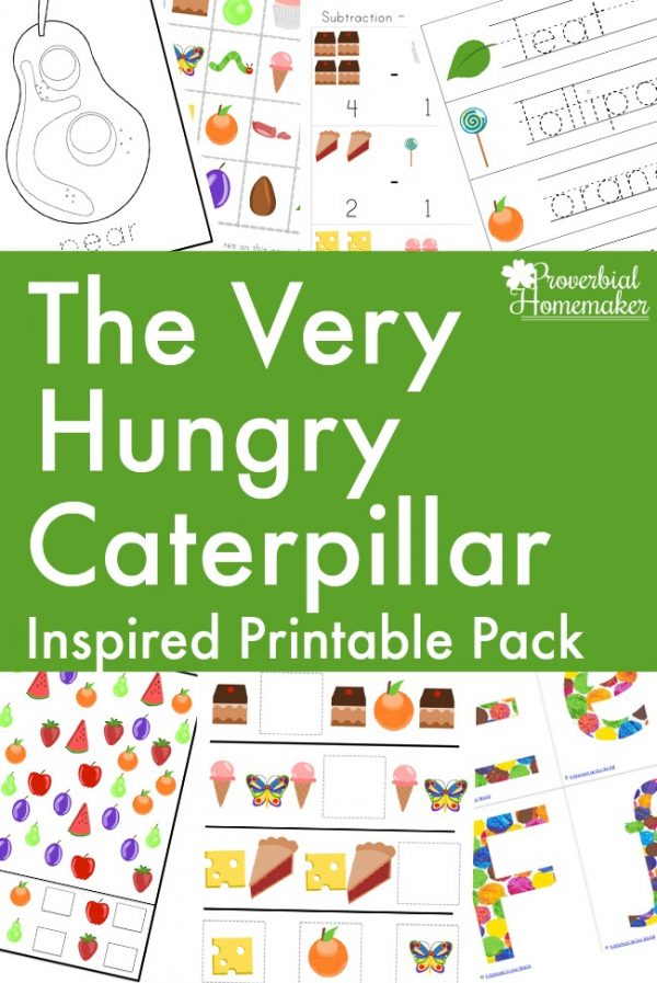 Free The Very Hungry Caterpillar Printable Pack - Proverbial Homemaker