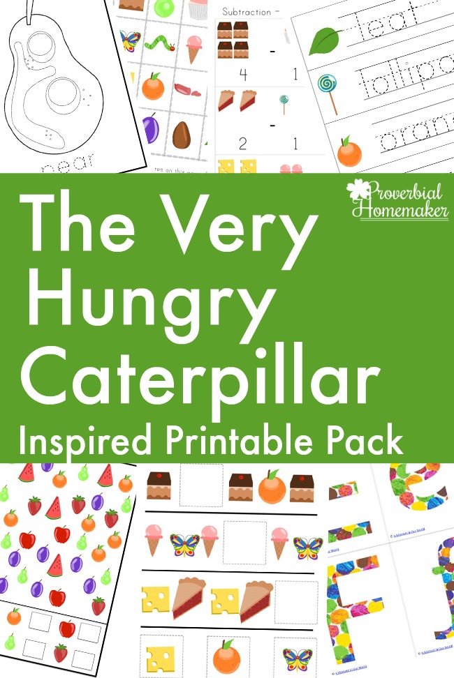 the very hungry caterpillar printable book