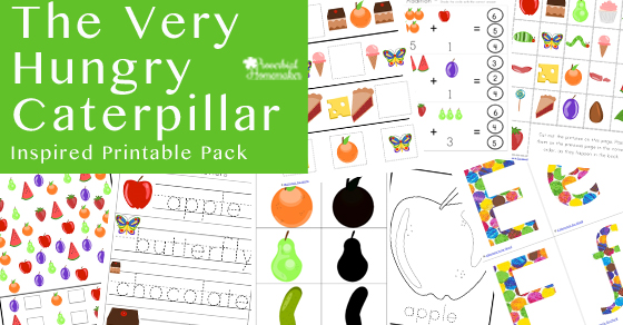 Your kids will love this Very Hungry Caterpillar printable pack! 
