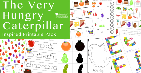 Your kids will love this Very Hungry Caterpillar printable pack!