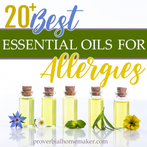 Suffering from seasonal allergies? Try one or more of these best essential oils for allergies and get some relief! Includes recipes and a kid-safe list, too! #essentialoils #essentialoilsafety #naturalliving #healthyfamilies #eorecipe #eorecipes #wellness #allergies #healthykids