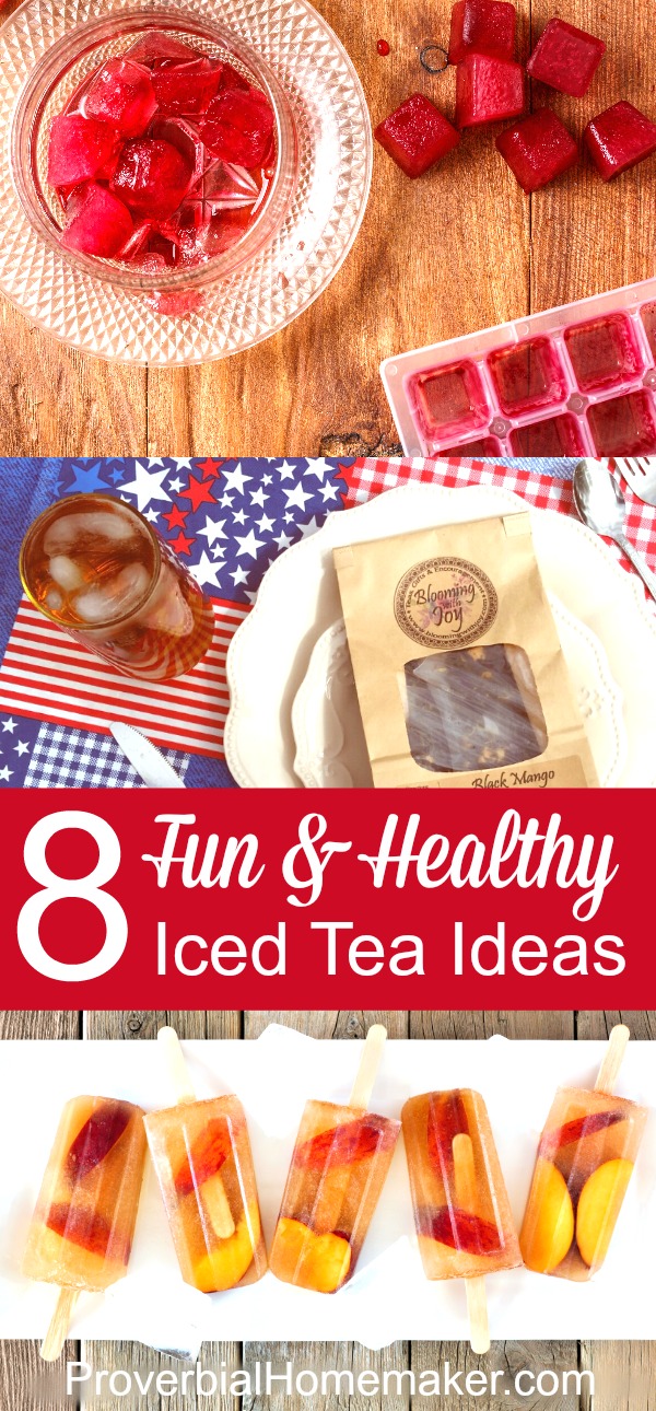 8 Fun and Healthy Iced Tea Ideas - great ideas for kids and adults to enjoy iced tea in different ways!