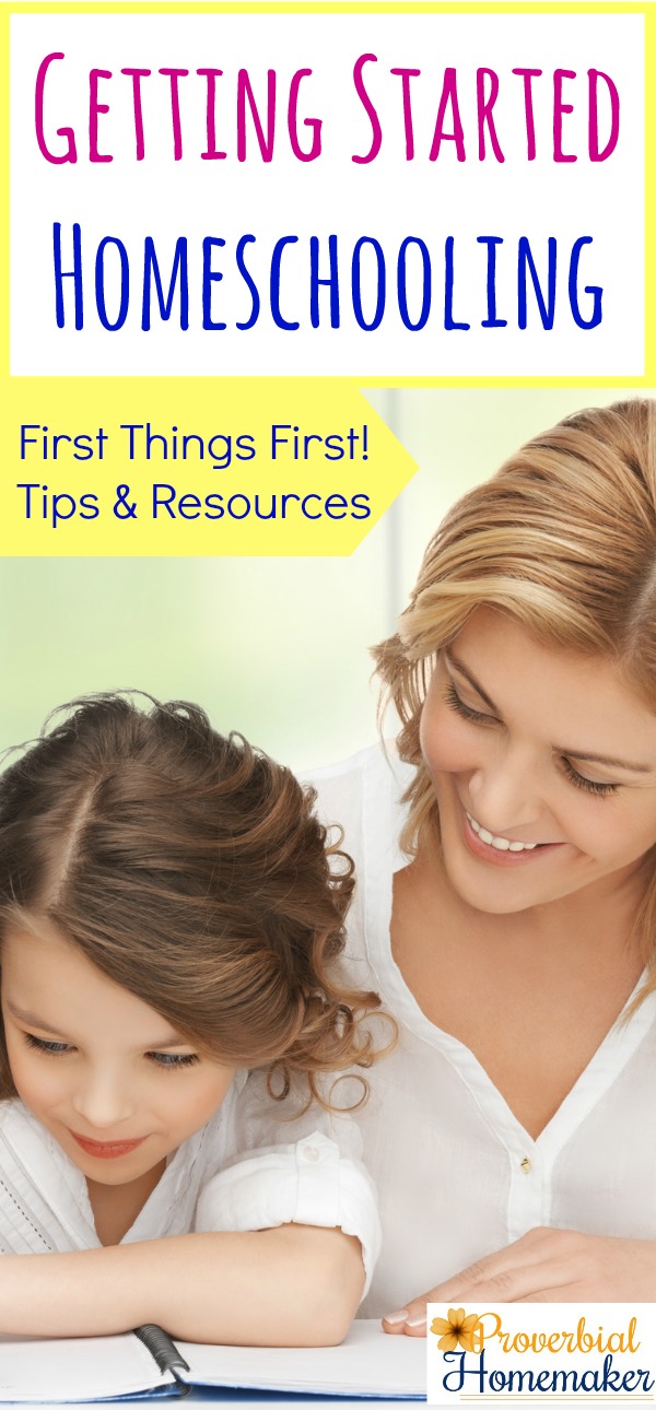 Tips and resources for getting started homeschooling! 