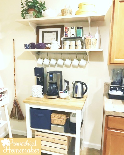 Coffee bar from ikea finds - ways to make a more inviting home