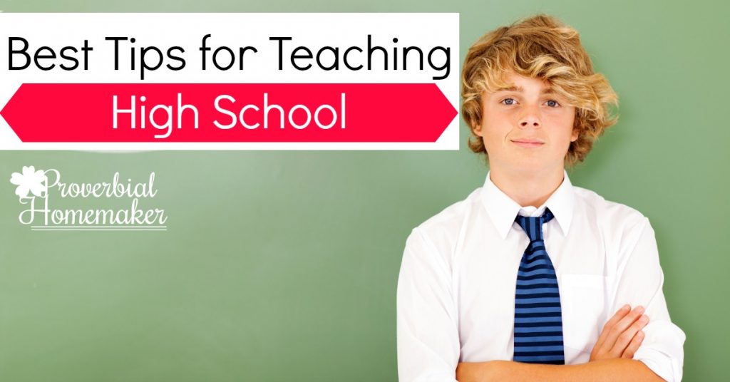 Have anxiety about teaching high school for homeschool? Here are some tips to help!